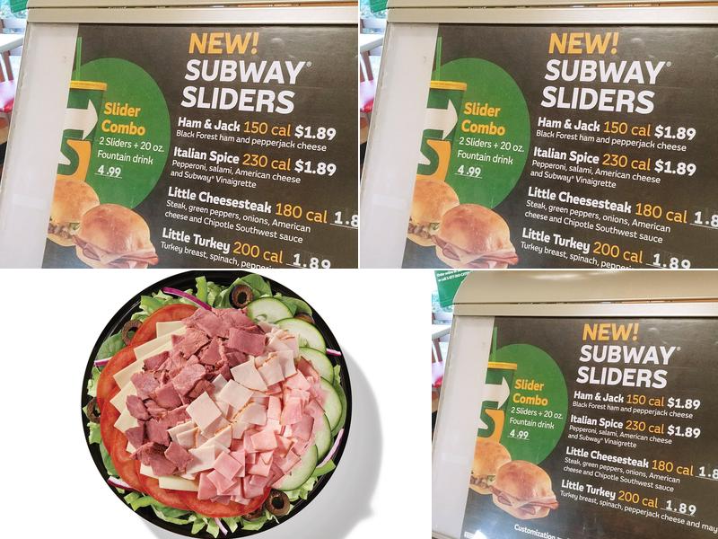 Subway Menu