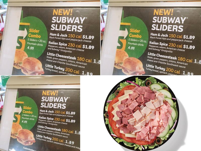 Subway Menu