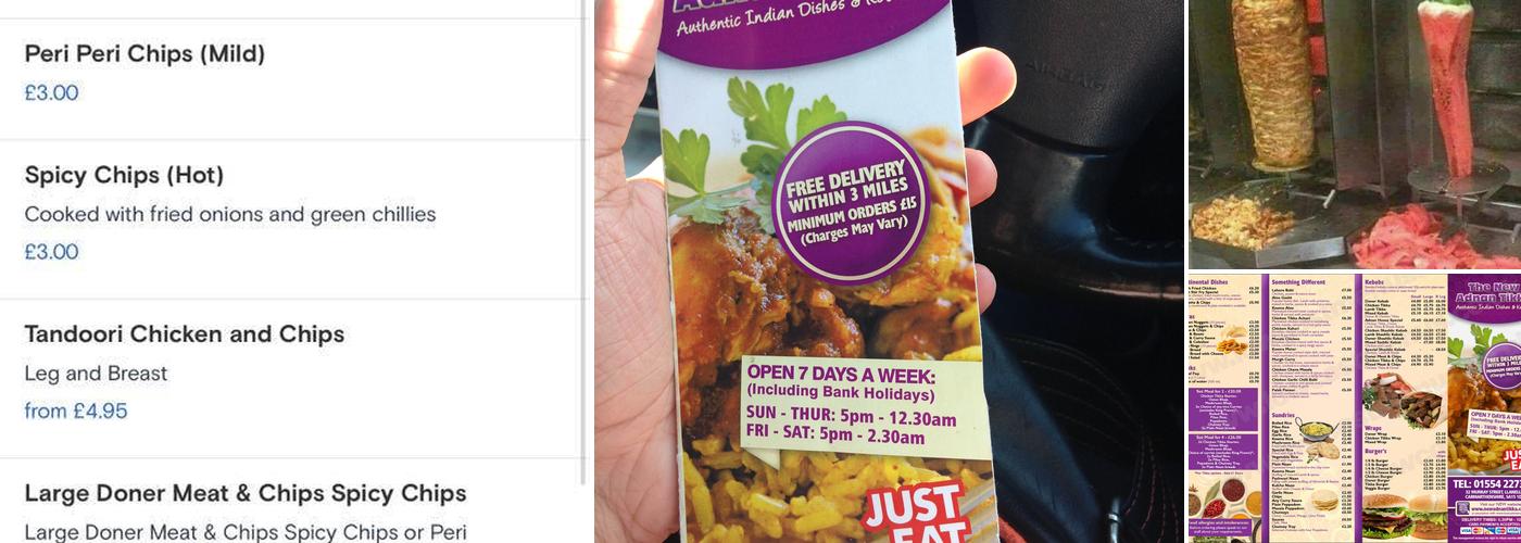 The New Adnan Tikka Menu