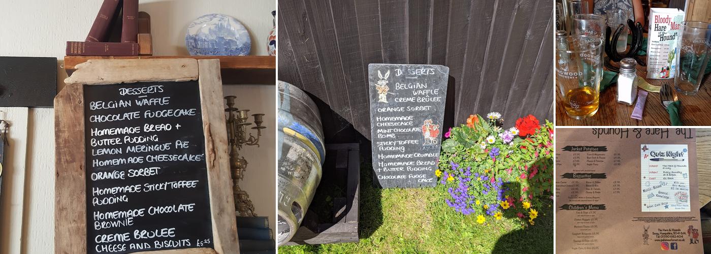 Hare & Hounds Menu