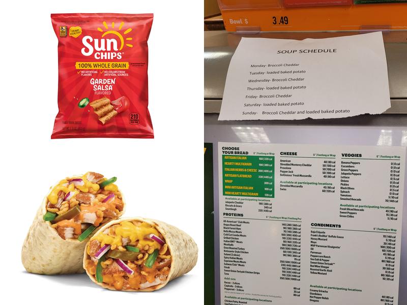 Subway Menu