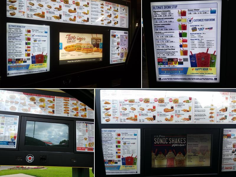 Sonic Drive-In Menu
