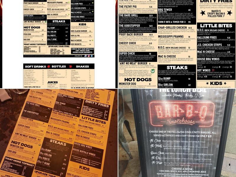 Bare Grills - Taunton Menu