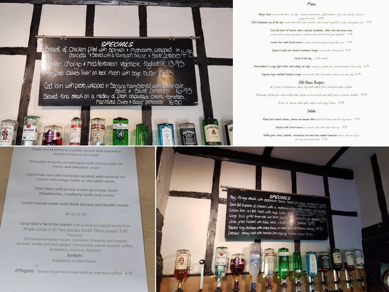 The Old House at Home Menu