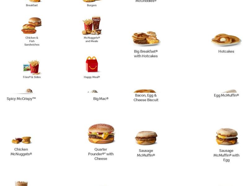 McDonald's Menu