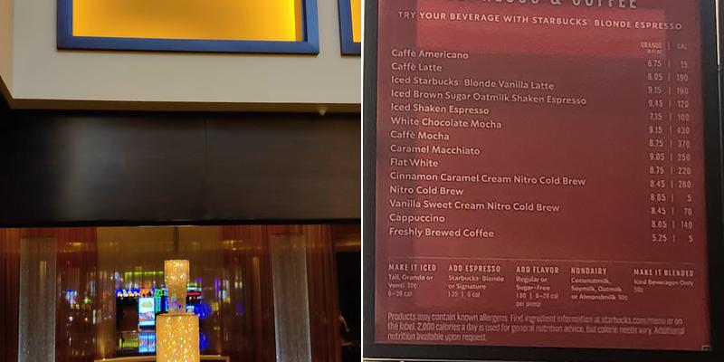 Starbucks Menu