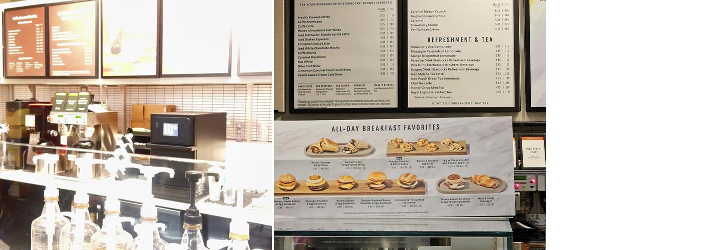 Starbucks Menu