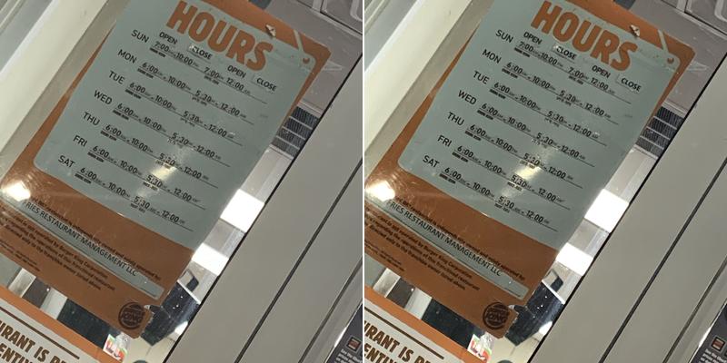 Burger King Menu