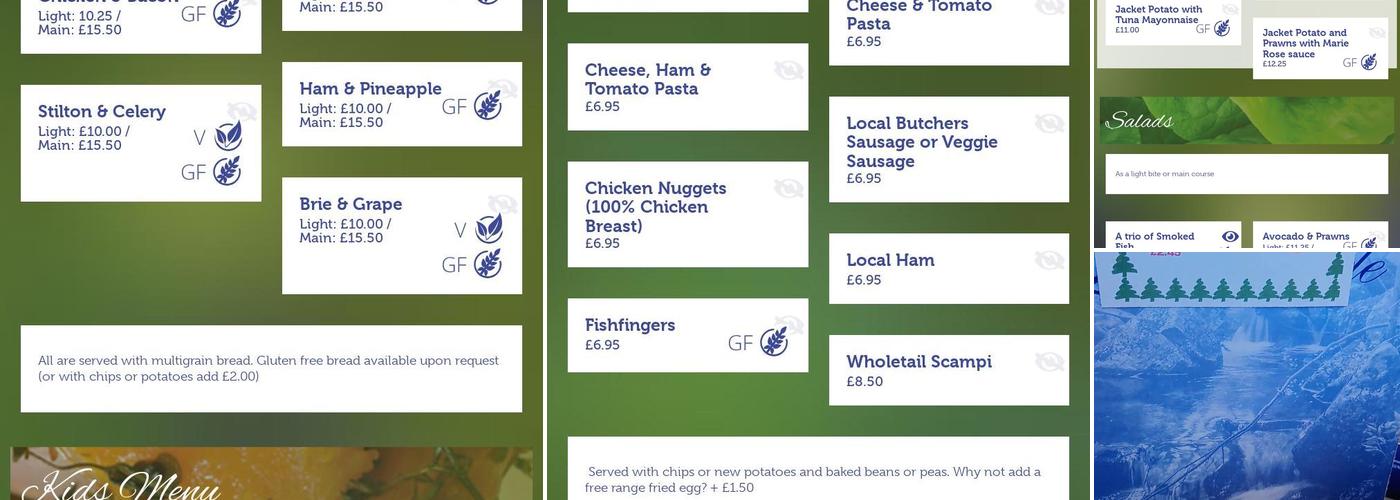 Brookside Café & Restaurant Menu