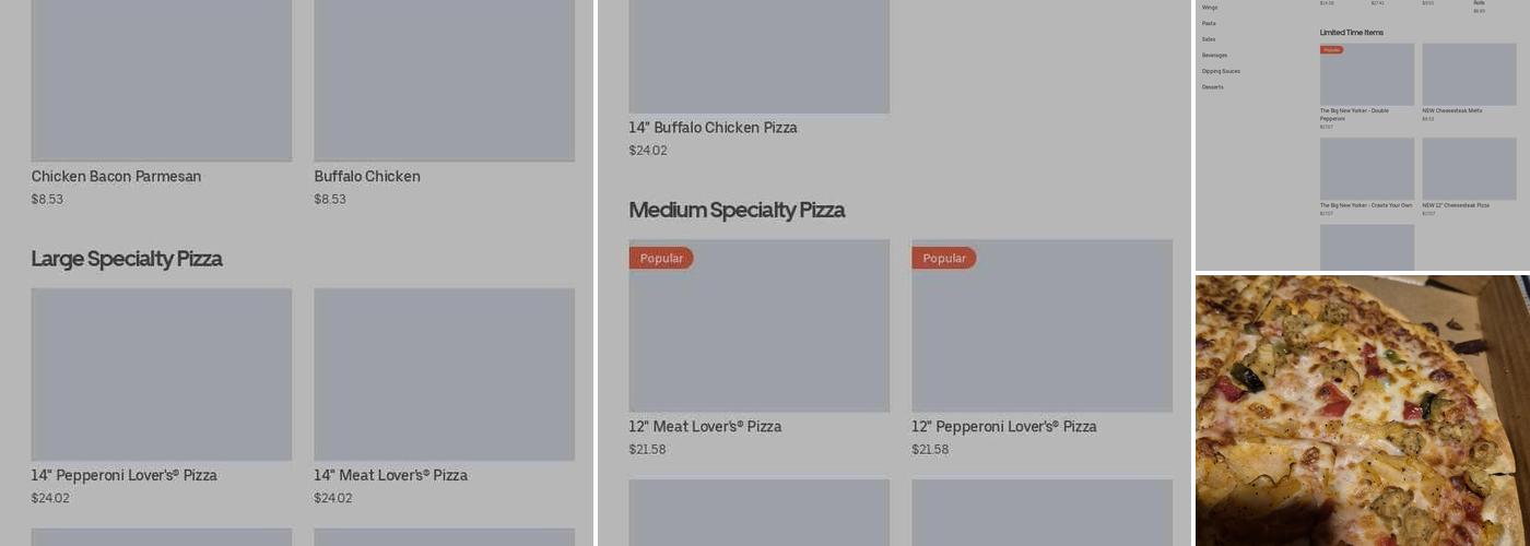 Pizza Hut Menu