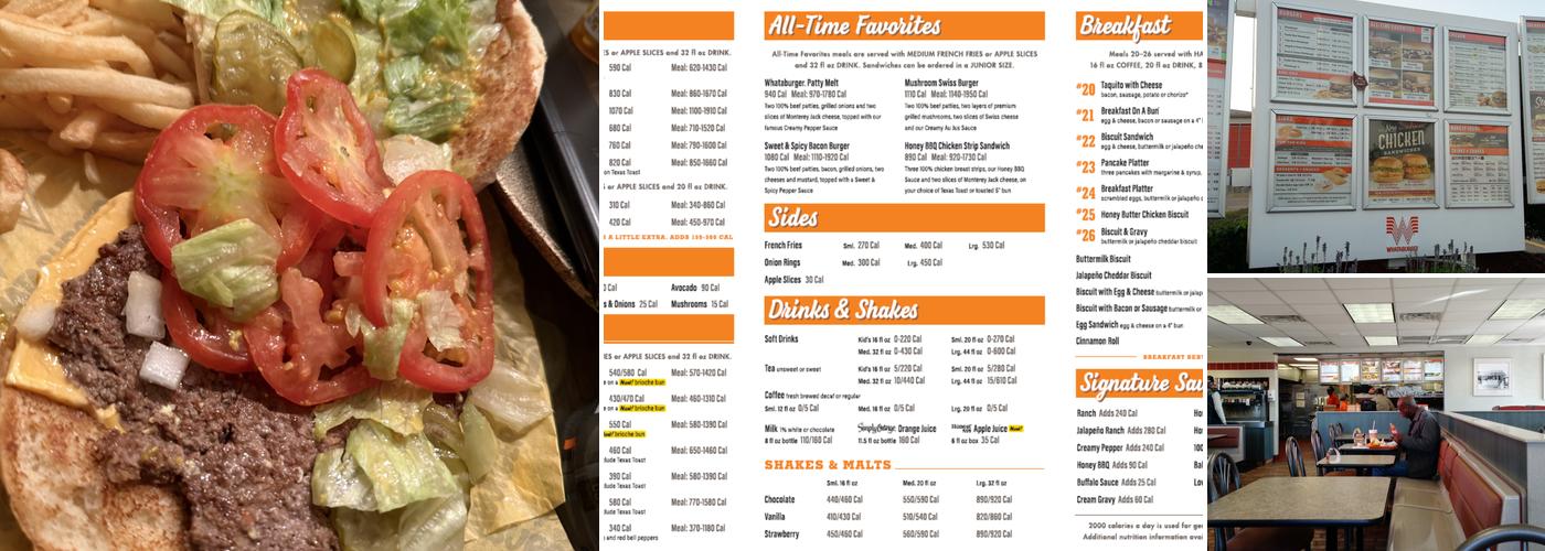 Whataburger Menu