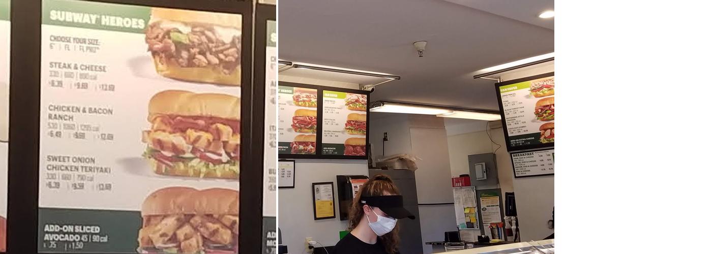 Subway Menu
