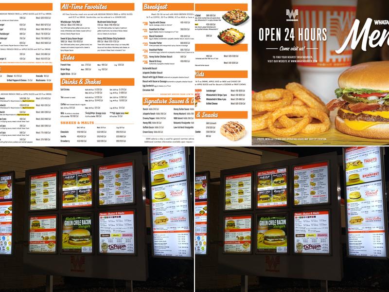 Whataburger Menu