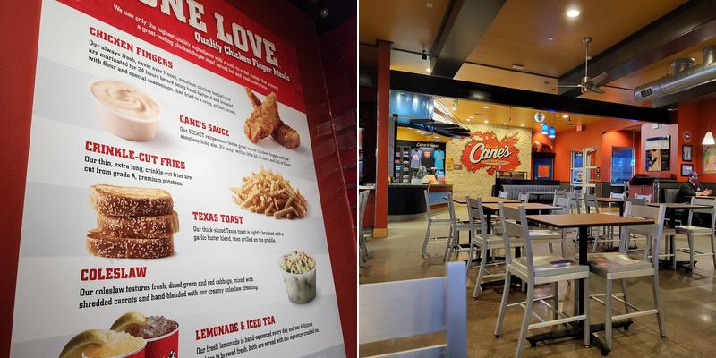 Raising Cane's Chicken Fingers Menu