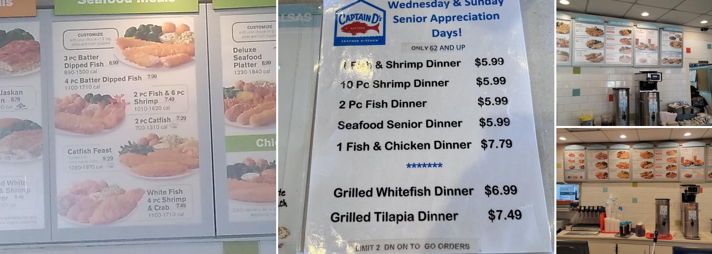Captain D's Menu