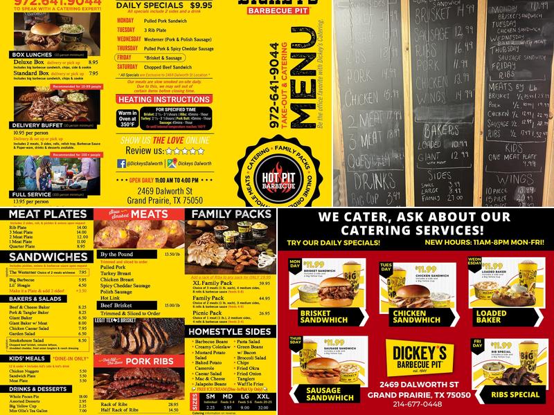 Dickey's Barbecue Pit Menu
