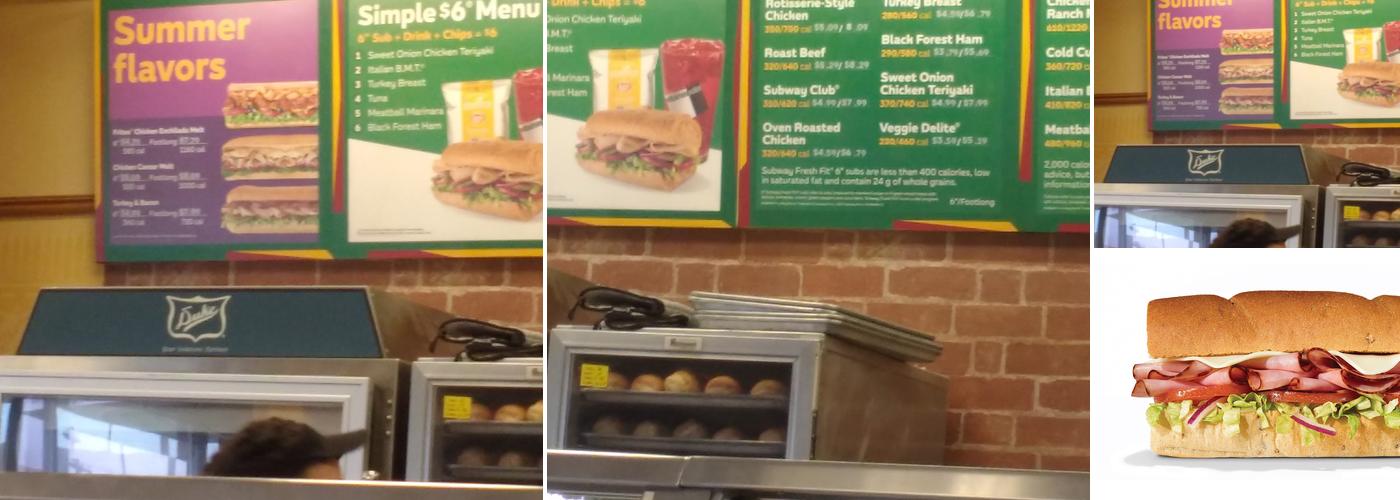 Subway Menu