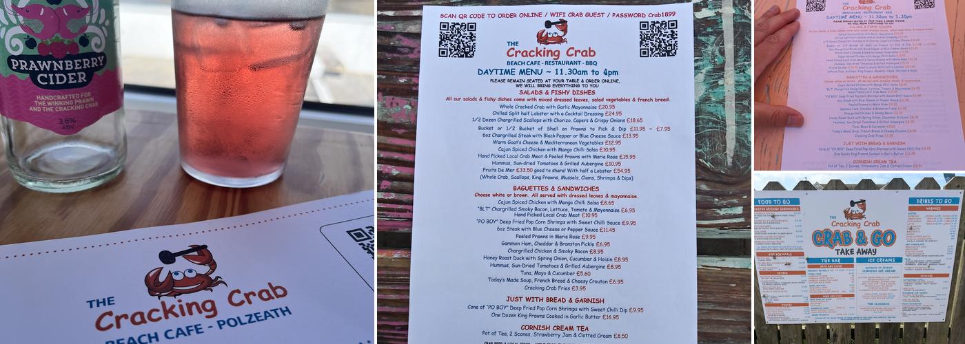 Cracking Crab Menu