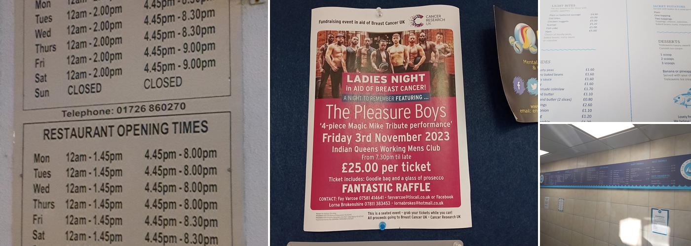 Port & Starboard Menu