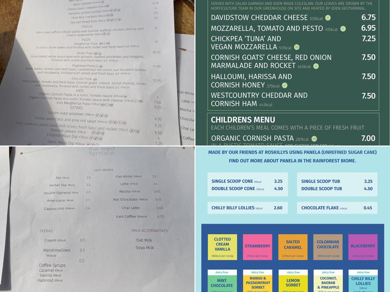 Eden Med Terrace Restaurant Menu