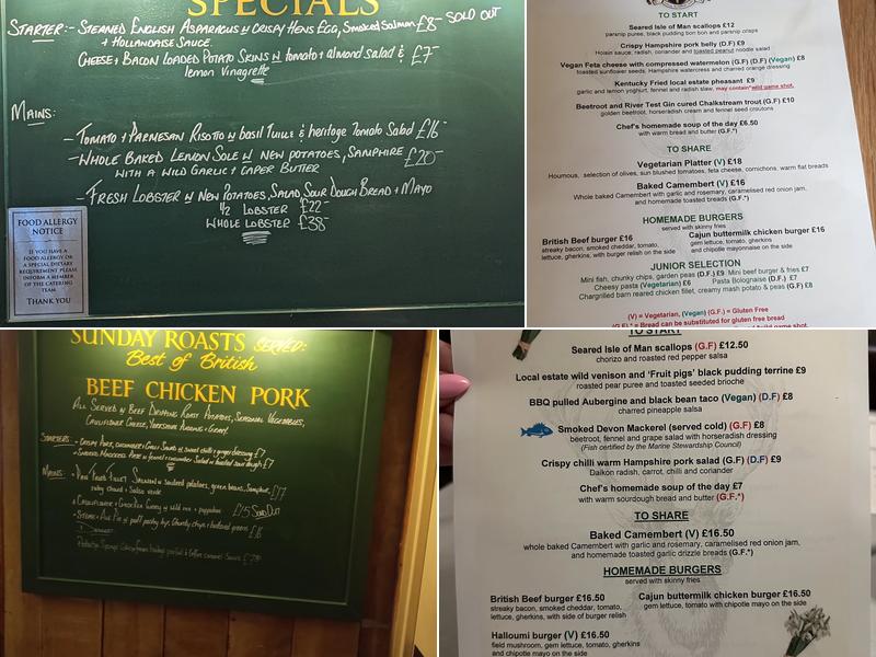 The Deers Hut Menu
