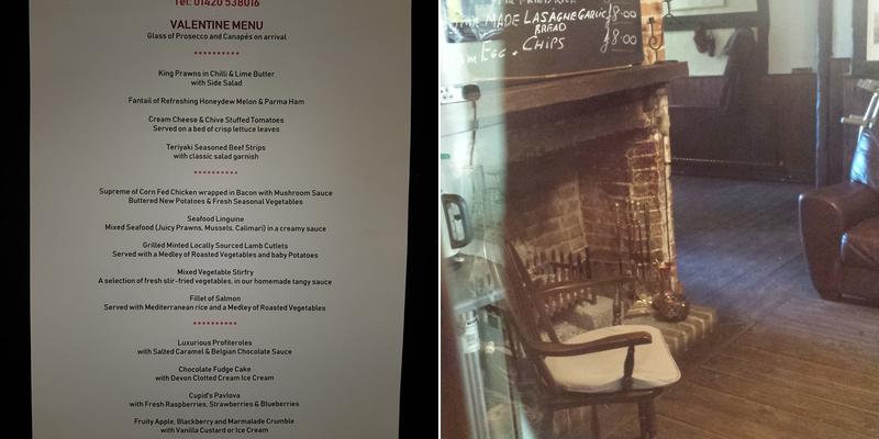 The Greatham Inn Menu