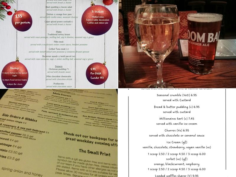 The Spread Eagle Menu