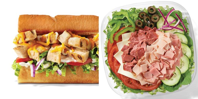 Subway Menu
