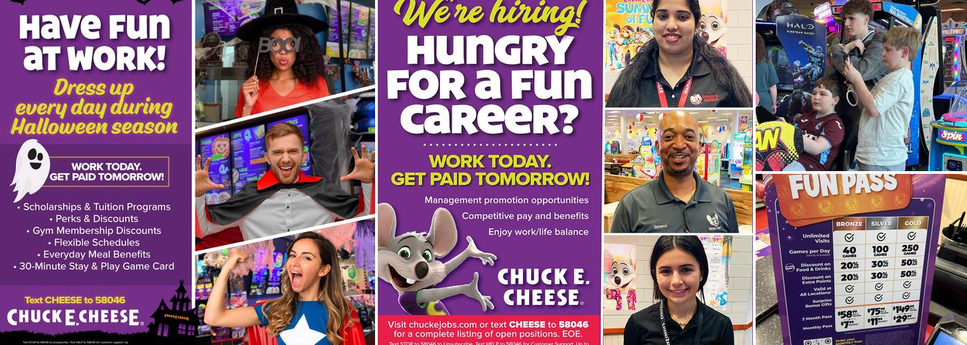 Chuck E. Cheese Menu