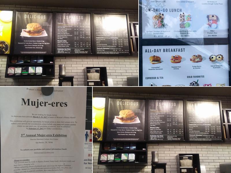 Starbucks Menu