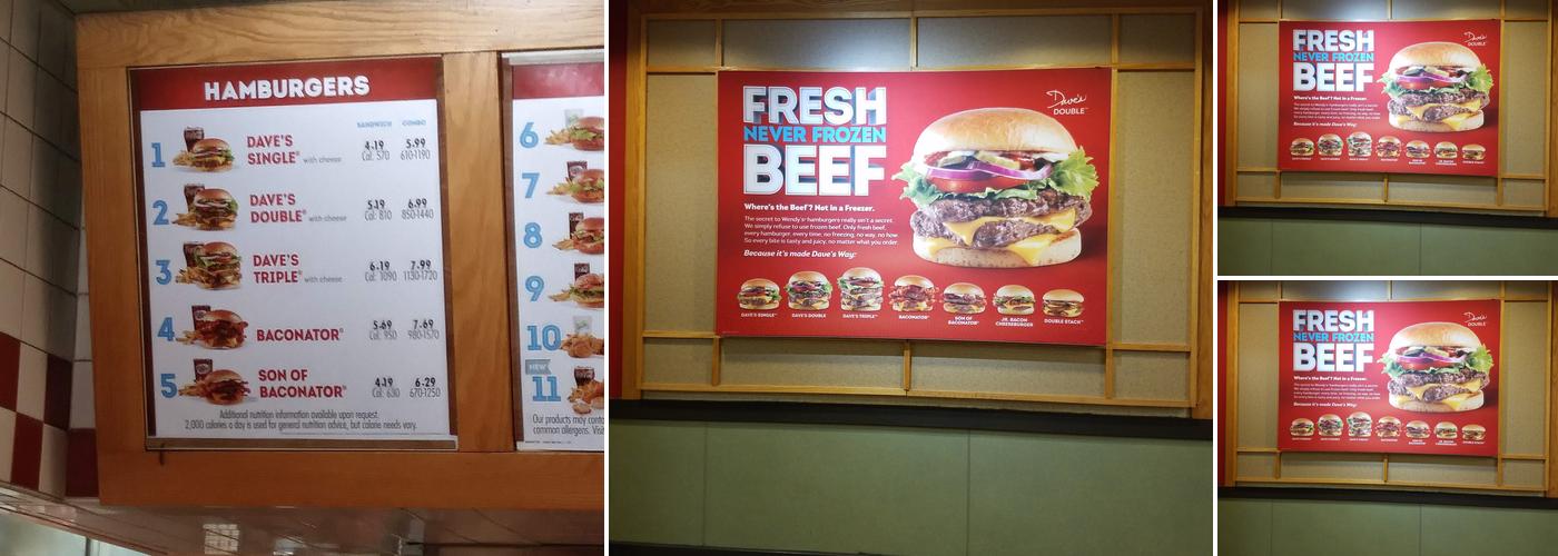 Wendy's Menu