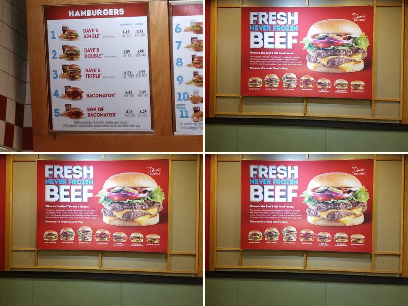 Wendy's Menu