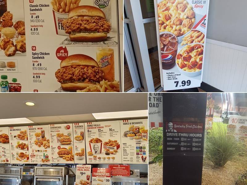 KFC Menu