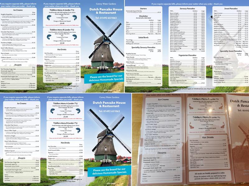 The Dutch Pancake House Menu