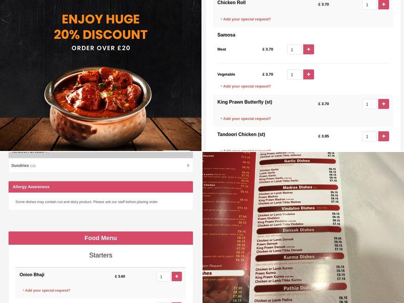 Saffron Menu