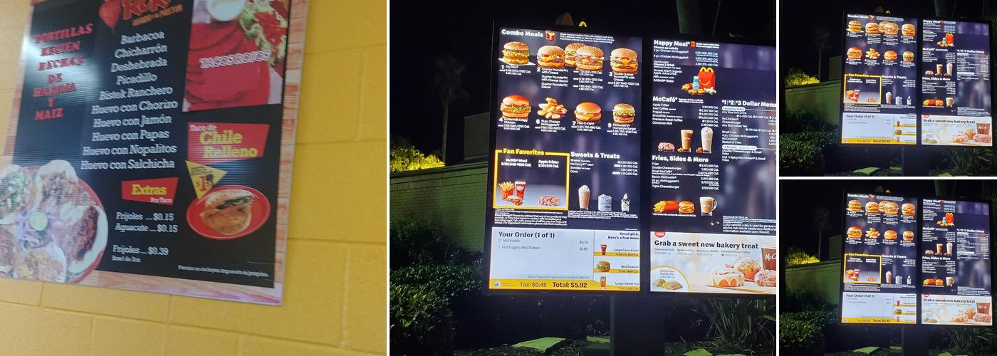 McDonald's Menu