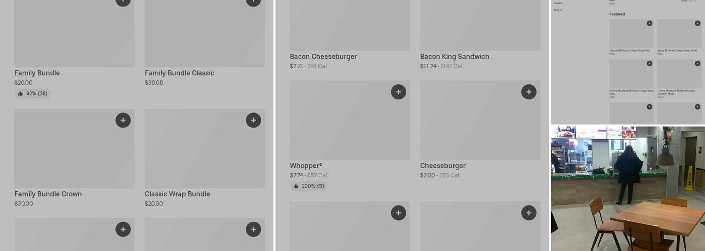 Burger King Menu