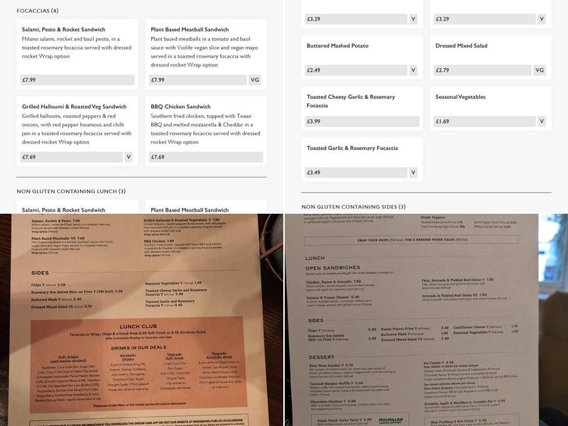 Bellemoor Tavern Menu