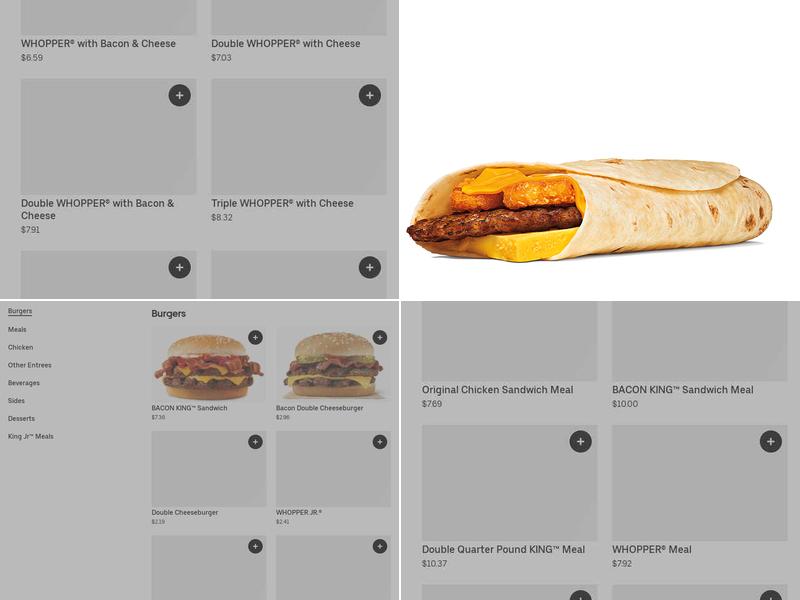 Burger King Menu