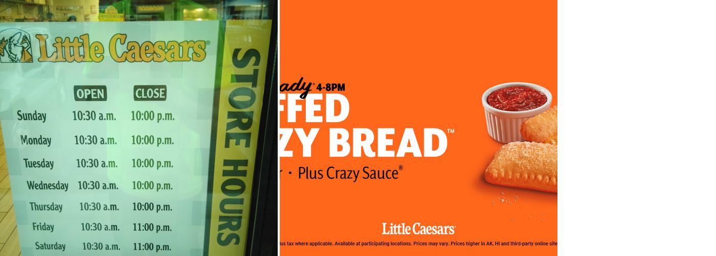 Little Caesars Pizza Menu