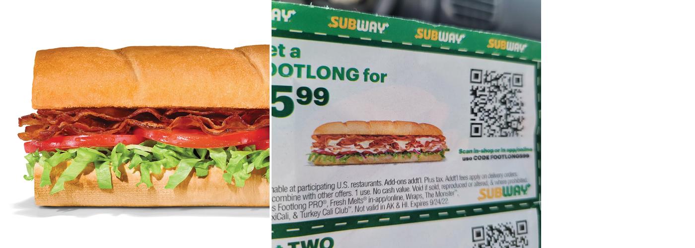 Subway Menu