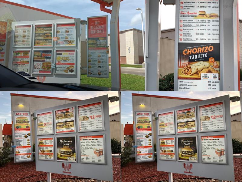 Whataburger Menu