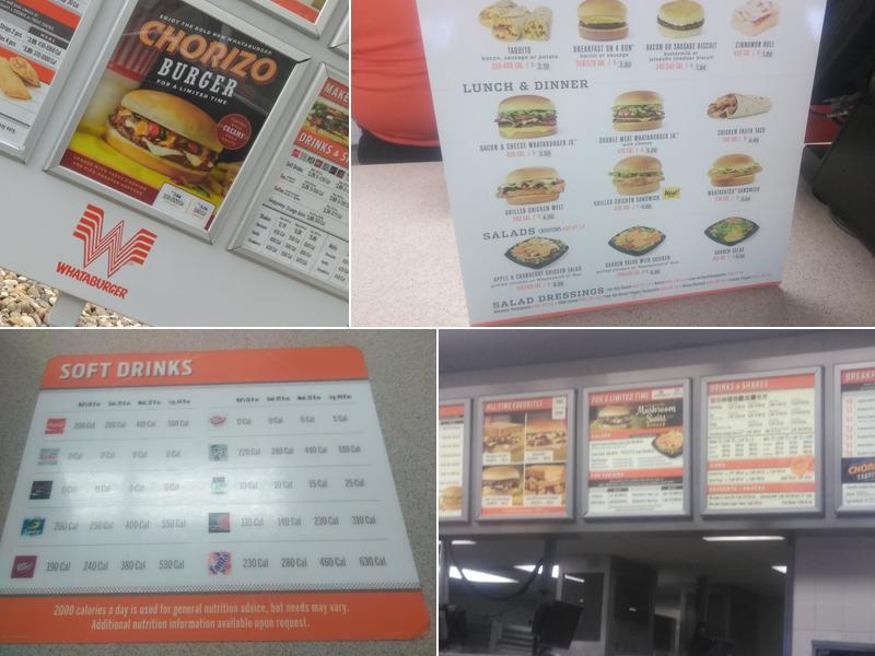 Whataburger Menu