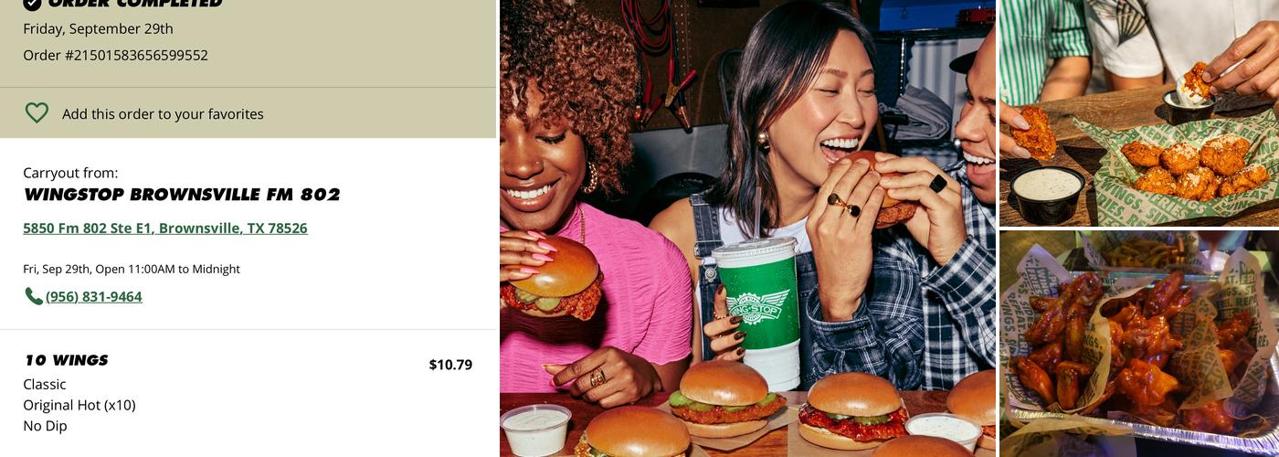Wingstop Menu