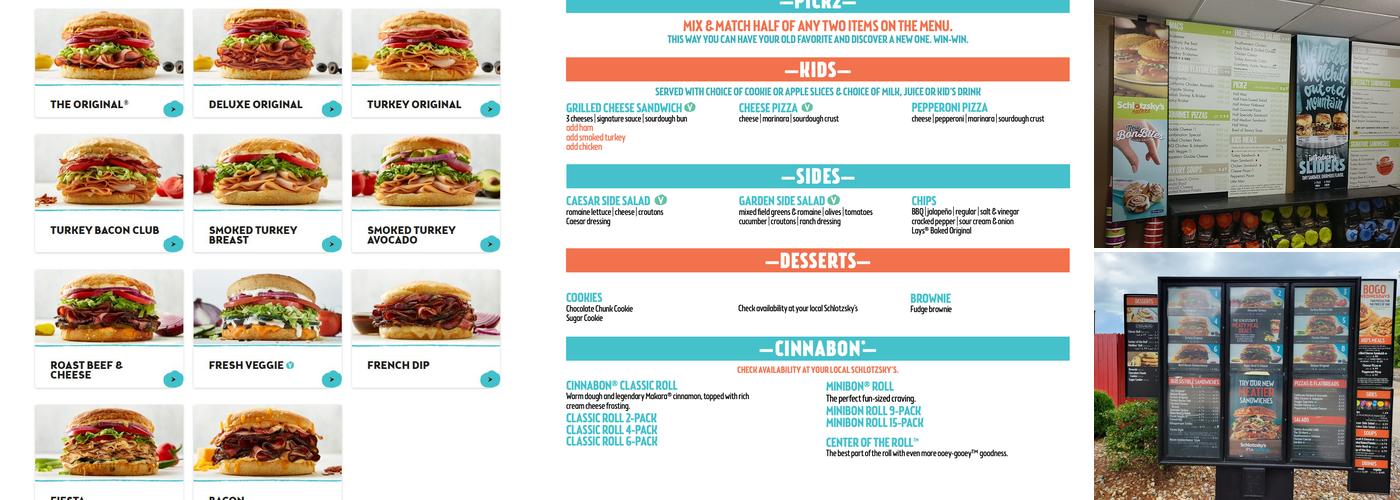 Schlotzsky's Menu