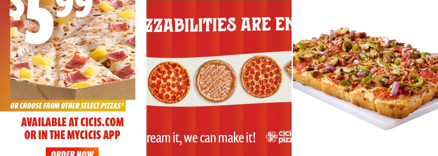 Cicis Pizza Menu
