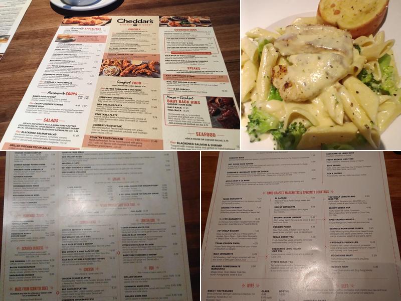 Cheddar's Scratch Kitchen Menu