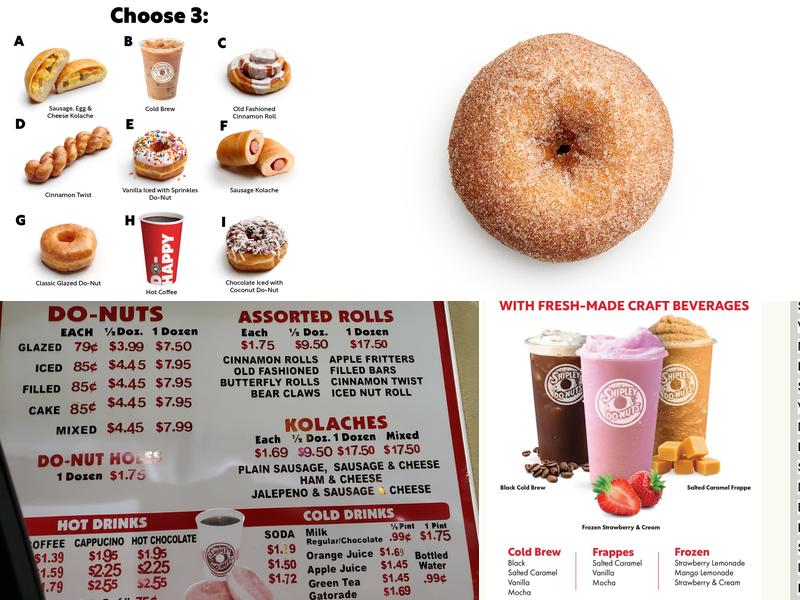 Shipley Do-Nuts Menu