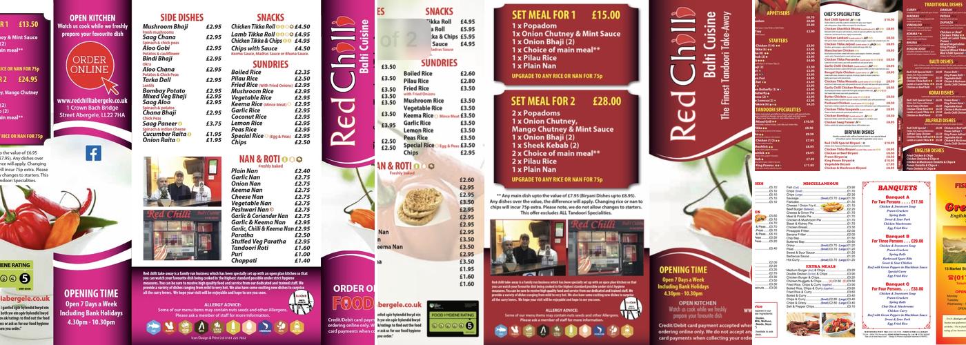 Red Chilli Menu