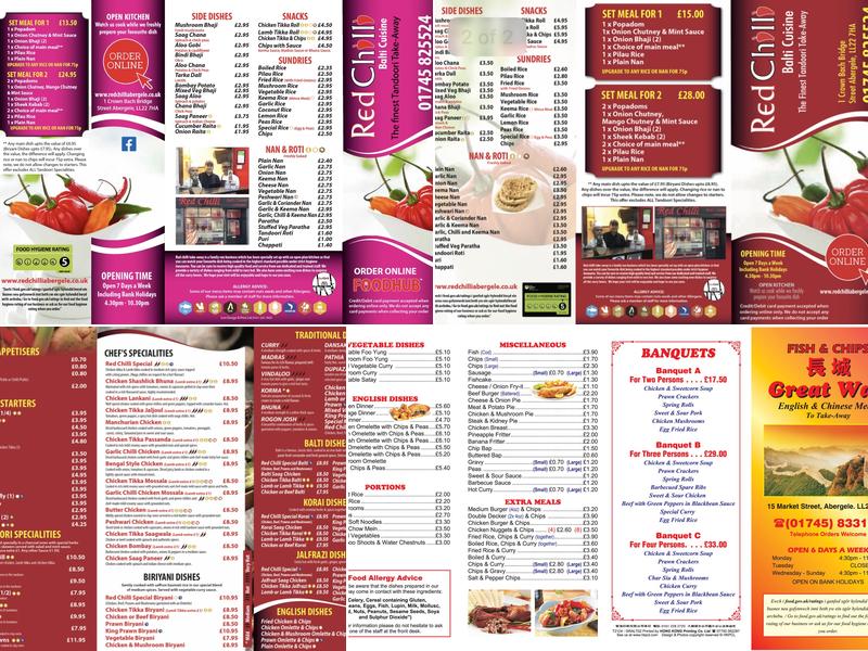 Red Chilli Menu